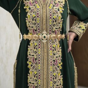 Princess caftan - Dark Green, L